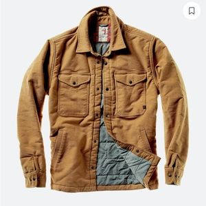 Huckberry Relwen Moleskin CPO Shirt Jacket Insulated In Wheat Large L